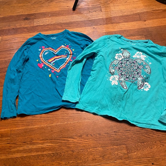 Mixed brand girls long sleeve tops - size L- 6 tops - Picture 4 of 5